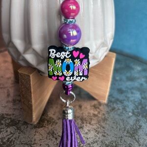 Best Mom Ever Bag charm key chain